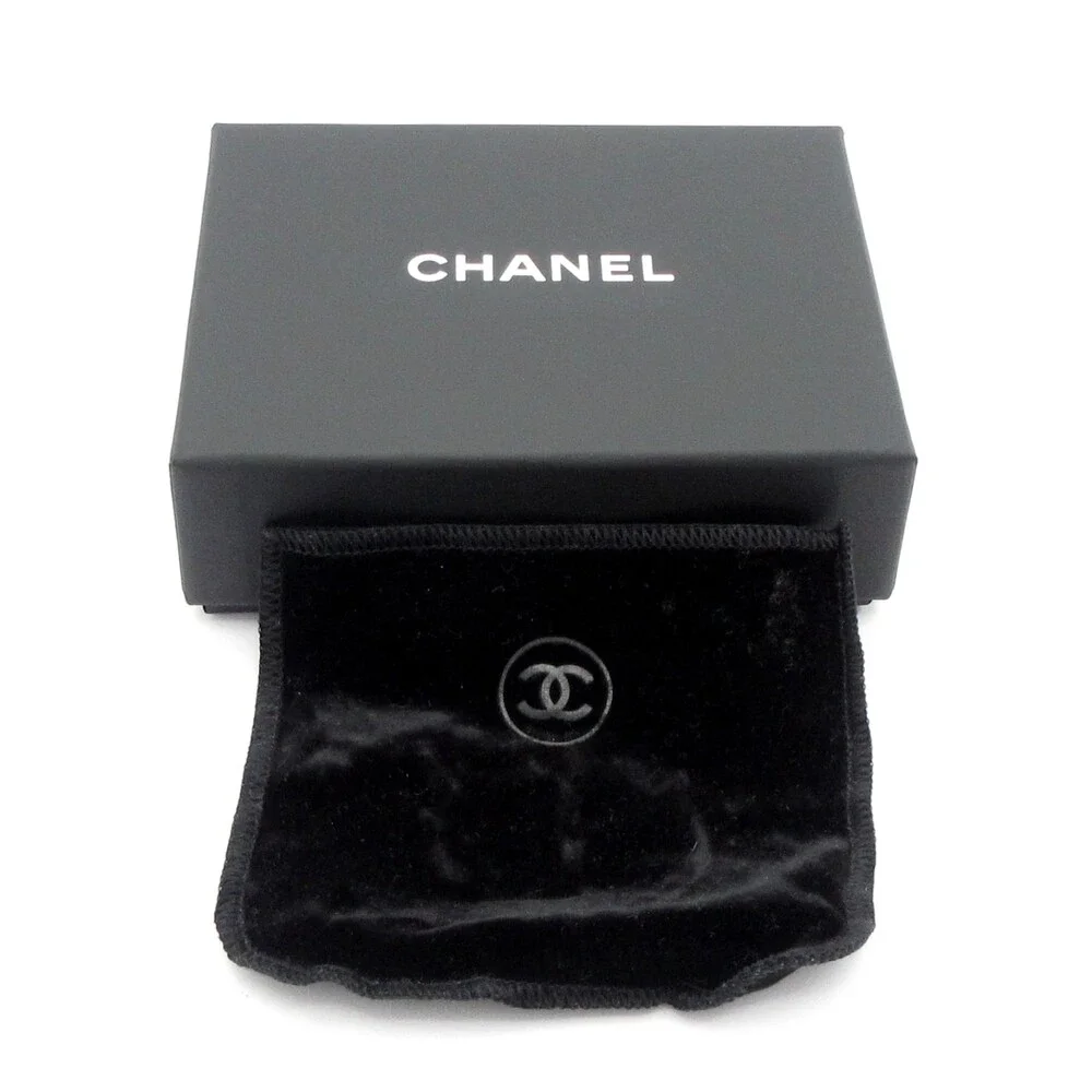 Chanel Coco Brooch Silver Black Multi Hardware Rhinestones